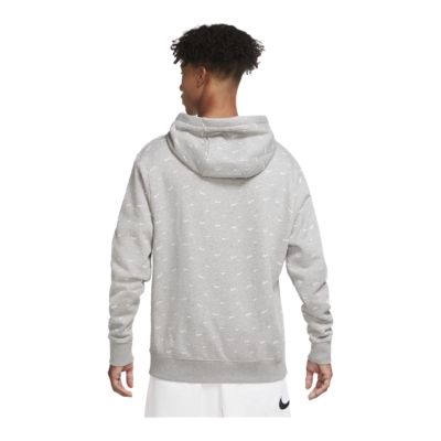 men's nike sportswear allover print club fleece hoodie