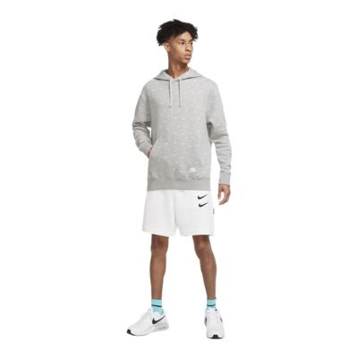 men's nike sportswear club printed pullover hoodie