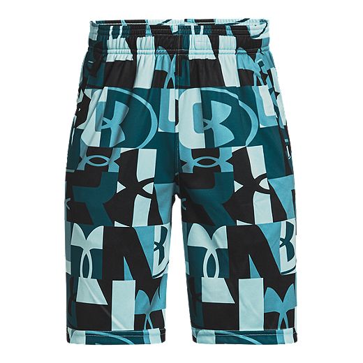 NWT Boys Youth Under Armour Velocity Printed Shorts Large 1329174 005 Multi 