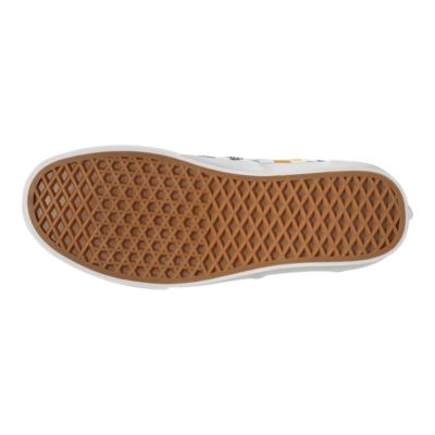 pride rainbow bottom vans