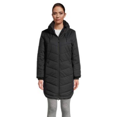 black insulated coat