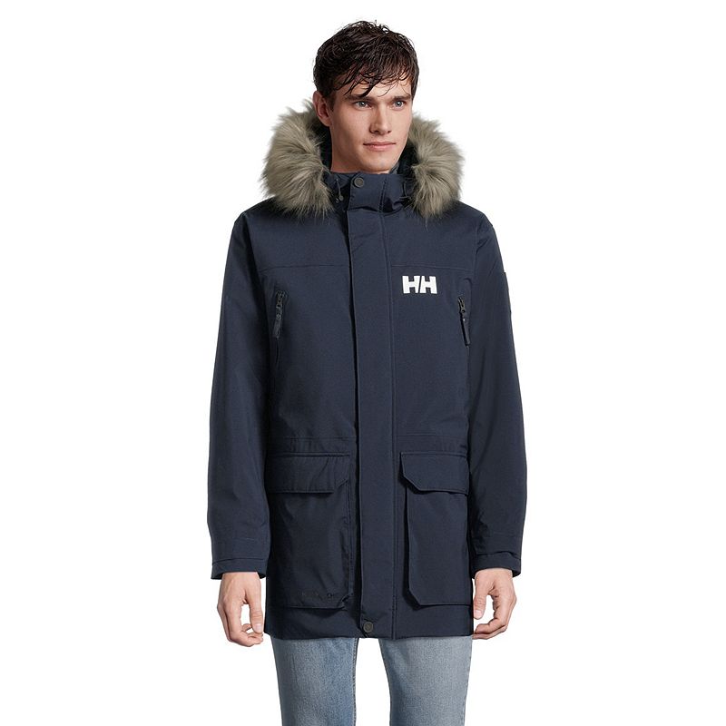 Helly Hansen Men's Reine Winter Parka/Jacket, Long, Insulated Synthetic ...