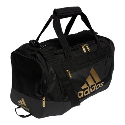 black and gold adidas duffle bag