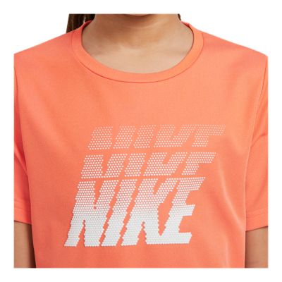 orange nike shirt boys