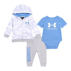 Baby Boy's Infant Under Armour Full Zip Hoodie and Pants 2 Piece Set 0/3,3/6,18 