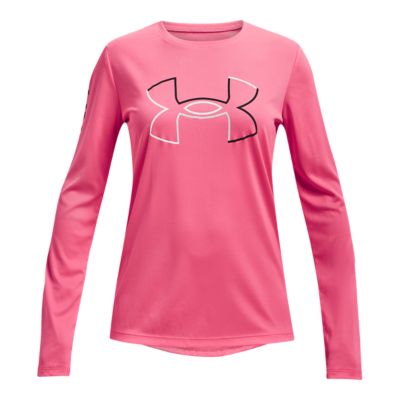 Under Armor Girls Big Logo Slash Long Sleeve