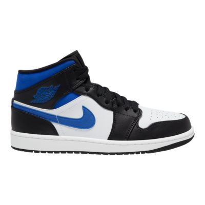 blue and black nike jordan shoes