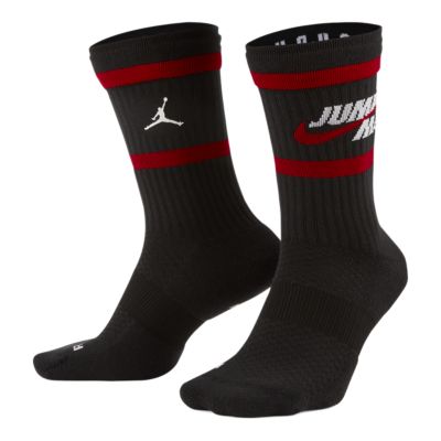 black jordan crew socks
