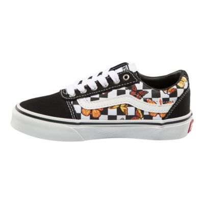 butterfly checkered vans