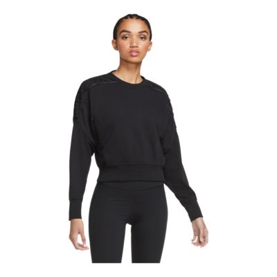 womens nike crop sweatshirt