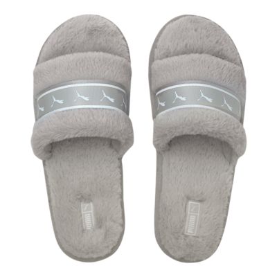 puma fluffy sandals