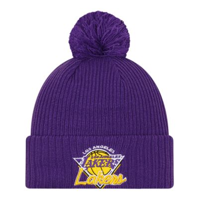 lakers beanie pom