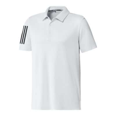 adidas 3 stripe golf shirt