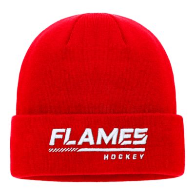 Calgary Flames Fanatics Locker Room Cuffed Knit Hat, NHL, Hockey