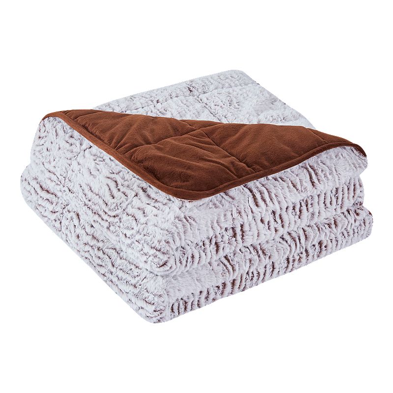 Image of Pur Serenity 15 lb Faux Fur Washable Weighted Blanket