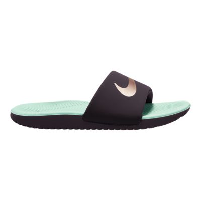 Nike Kids' PreSchool/Grade School Kawa Slides/Sandals, Girls', Leather