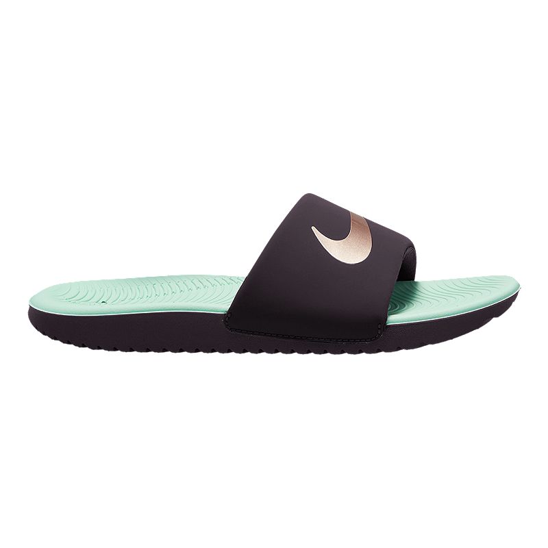 Nike Kids' Pre-School/Grade School Kawa Slides/Sandals, Girls', Leather ...