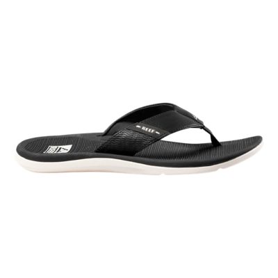 reef black flip flops mens