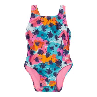 Speedo Infant Girls' 12M3T Snapsuit One Piece Swimsuit Sport Chek