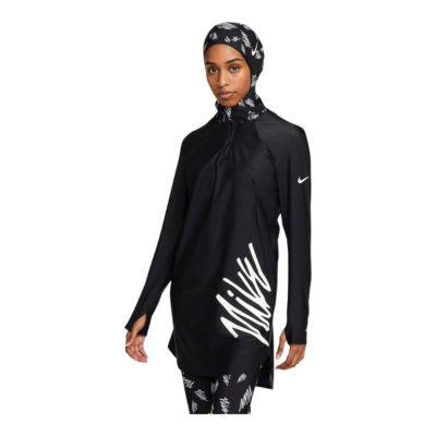 Nike Women's Victory Logo FullCoverage Swim Dress/Burkini Swimsuit Top