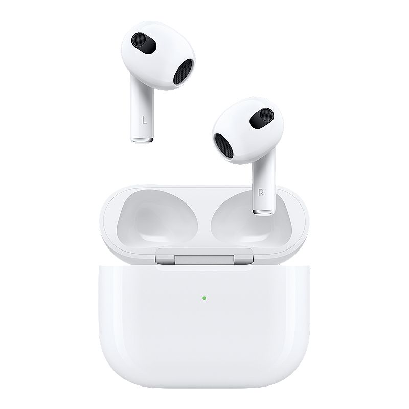 Image of Apple Airpods Generation 3 Wireless Earbuds, Bluetooth, Spatial Audio, Charging Case