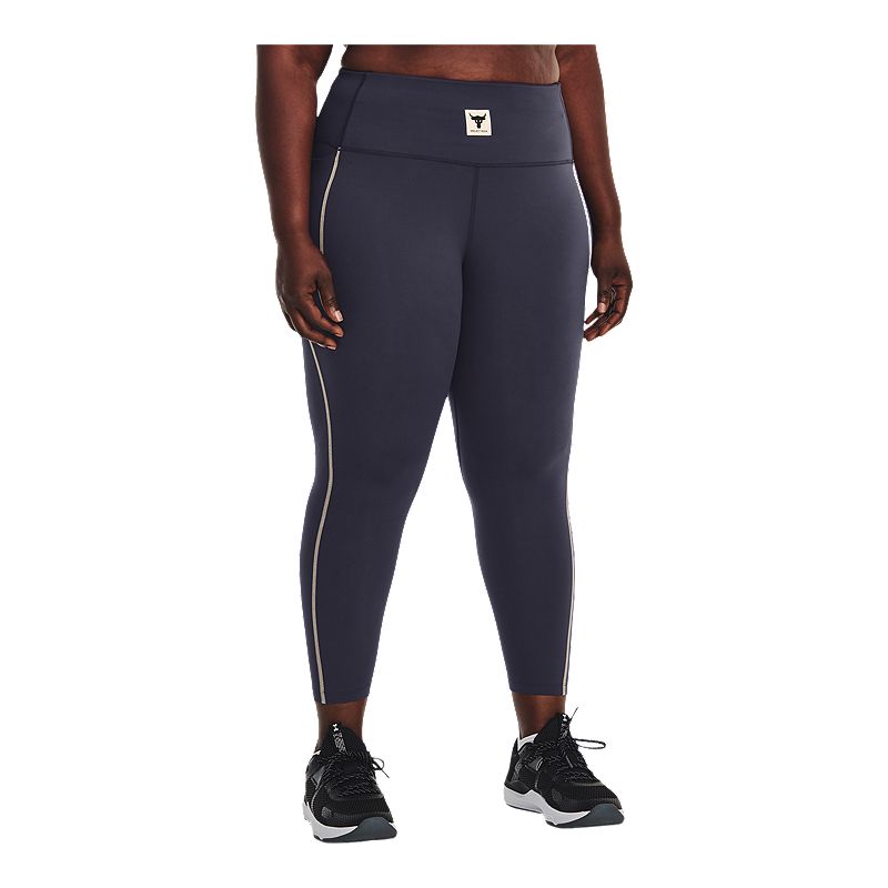 Image of Under Armour Women's Plus Size Meridian Project Rock Ankle Tights