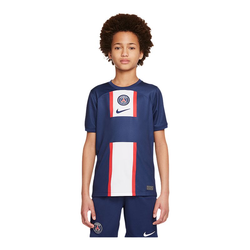 Paris Saint-Germain Nike Youth Replica Soccer Jersey, PSG, Football ...