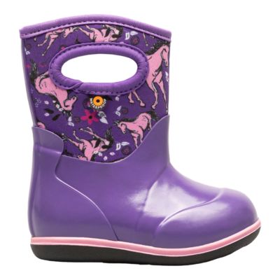 Bogs Kids' Toddler Classic Unicorn Winter Boots, Girls', Waterproof