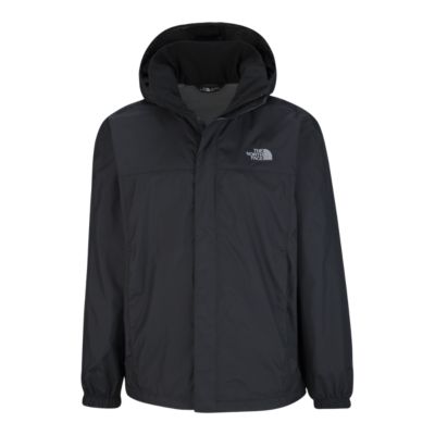 mens black and grey north face jacket