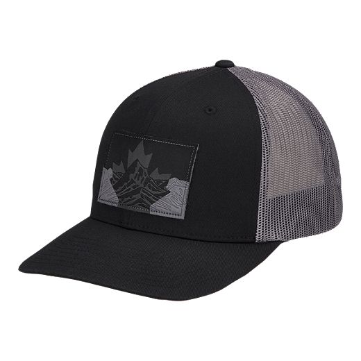 Columbia Men's Mesh Snapback Hat - Black Canadian Rockies