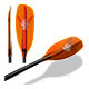 Crystal X 2.0 Bent Carbon Kayak Paddle - Orange