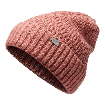 north face pink beanie