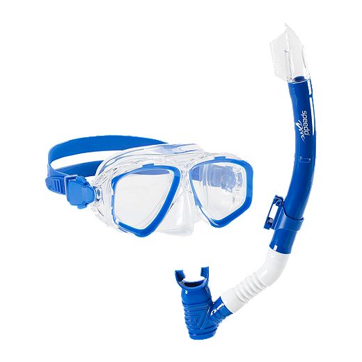 Speedo Reef Seeker Junior Snorkel Set - Blue
