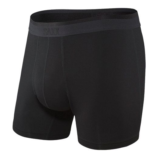 Saxx Platinum Boxer Brief Underwear with Fly - Black