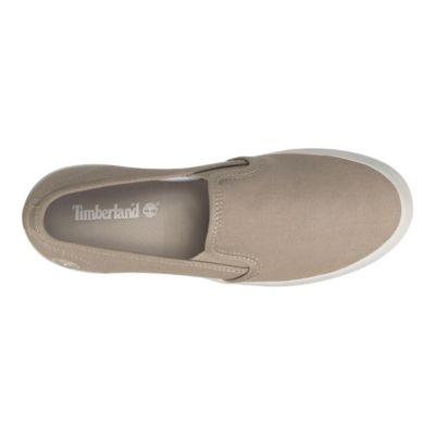 timberland canvas slip on shoes