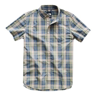 north face button down short sleeve