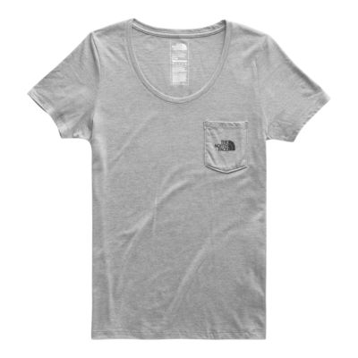 north face tri blend pocket tee