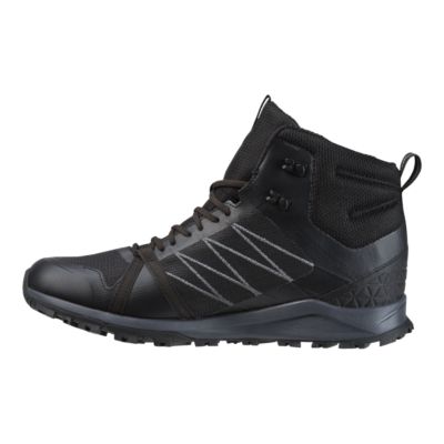 The North Face Men S Litewave Fastpack Ii Mid Waterproof Hiking Boots Tnf Black Ebony Grey Atmosphere Ca