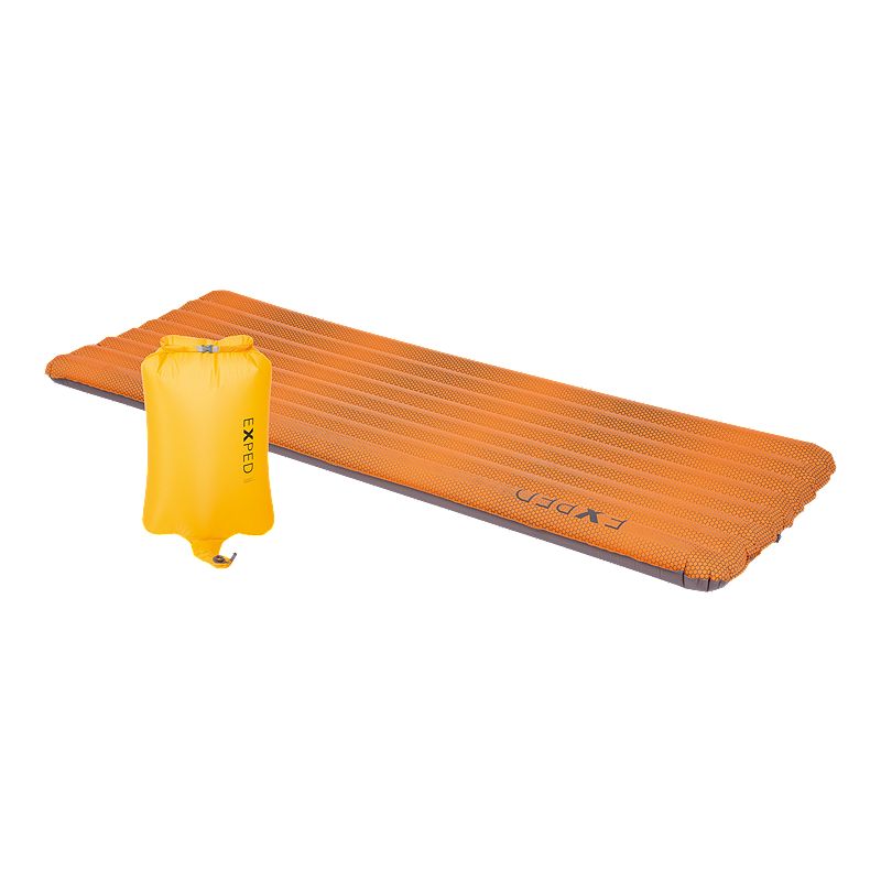 Image of Exped SynMat Ultralite MW Sleeping Mat with Ultralite Pump Sack - Orange