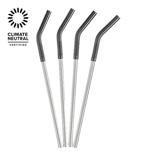 Klean Kanteen Steel Straws - 4 Pack Brushed Stainless