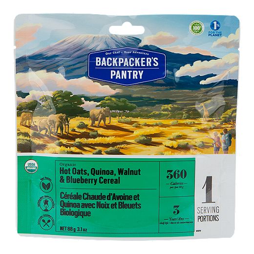 Backpacker’s Pantry Organic Hot Oats, Quinoa, Walnut & Blueberry