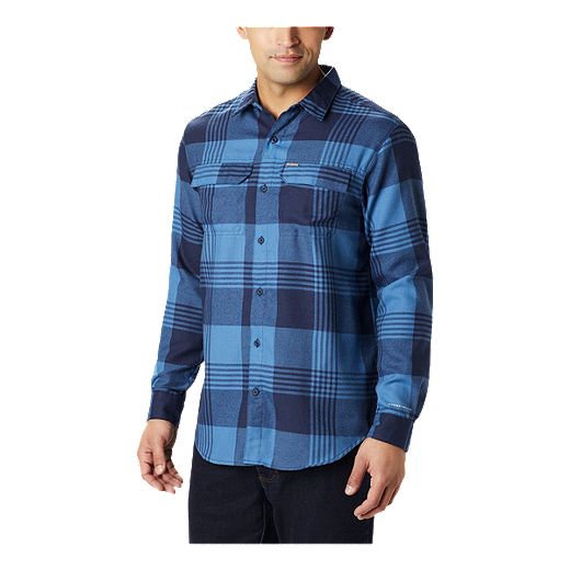 Columbia Men's Extended Size Silver Ridge 2.0 Flannel - Scout Blue