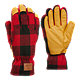 Kombi Men's Timber Glove - Red Buffalo Plaid