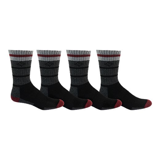 Columbia Men’s Stripe Wool Crew Sock - Black