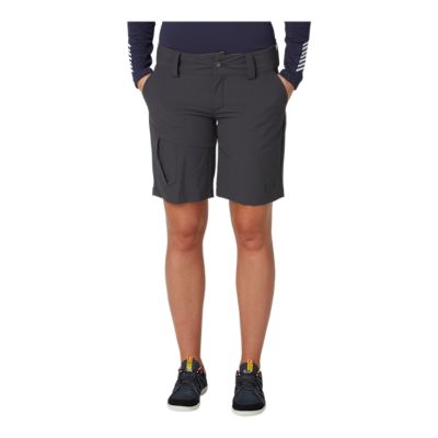 womens grey cargo shorts