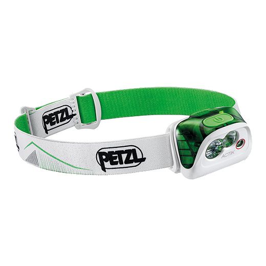 Petzl Actik 350 Lumens Headlamp - White/Green