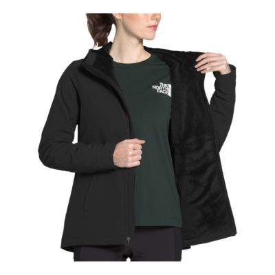 shelbe mock neck zip front solid raschel hooded jacket