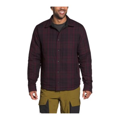 the north face men's fort point insulated reversible flannel