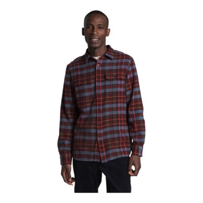 the north face men's flannel shirts