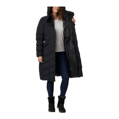 columbia black long coat